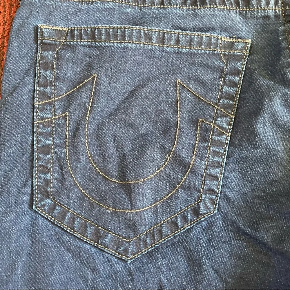 True Religion Marco No Flap SE Relective Relaxed Taper Jeans Men's Size 34x30 - Picture 6 of 15